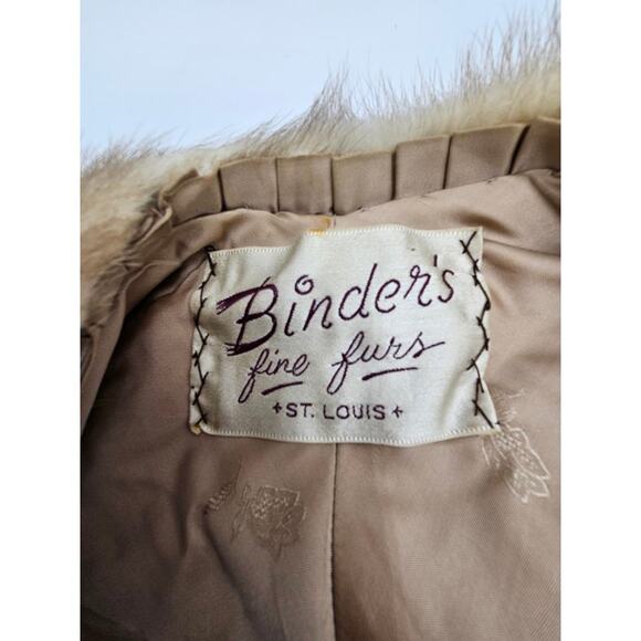 Vintage Binder's Fine Furs St Louis Women's Real Fur Stole/Cape - Picture 5 of 7